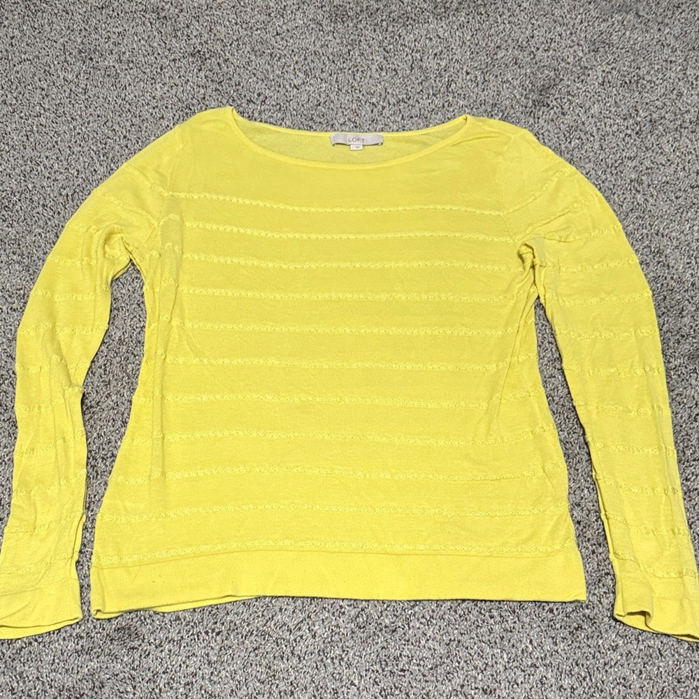 LOFT Sunny Yellow Knit Top